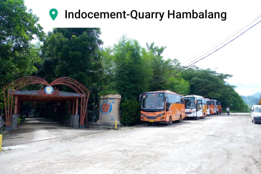 Medium Bus di sewa Indocement Quarry Hambalang
